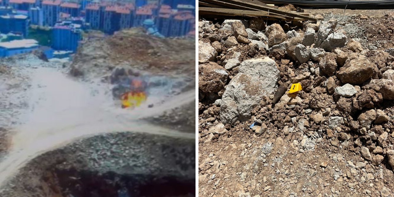 Şırnak'ta şantiye alanında bulunan 2 roketatar mühimmatı imha edildi