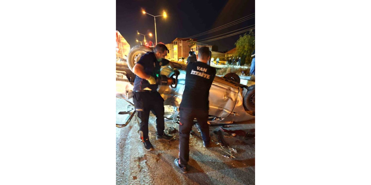 Kontrolden çıkan otomobil takla attı: 4 yaralı