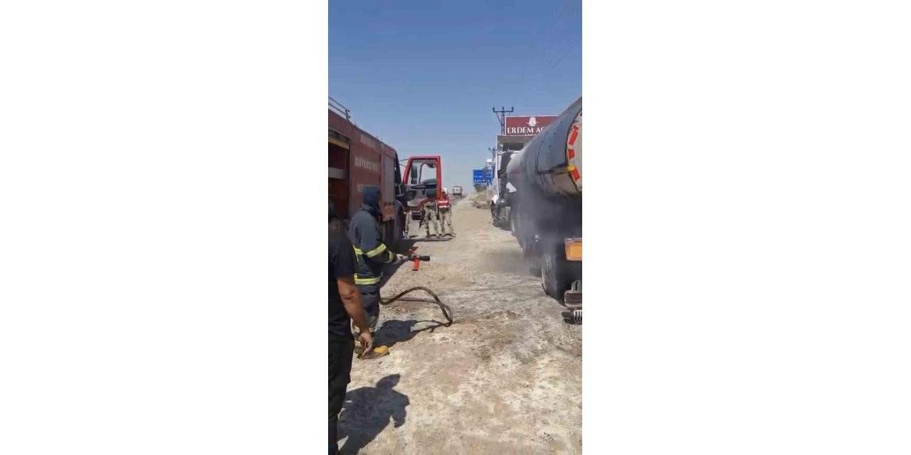 Mardin’de tanker yangını söndürüldü