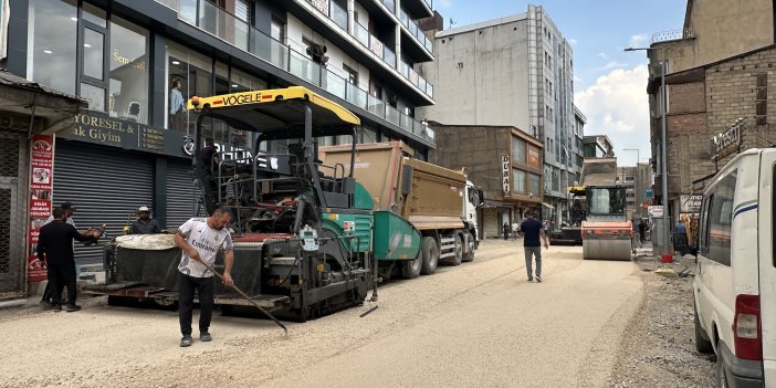 Yüksekova’da Sanat Sokağı asfalt için hazırlanıyor