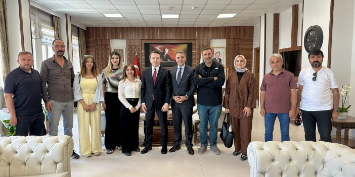 Yüksekova’da basın Kaymakam Hülür’ü ziyaret etti