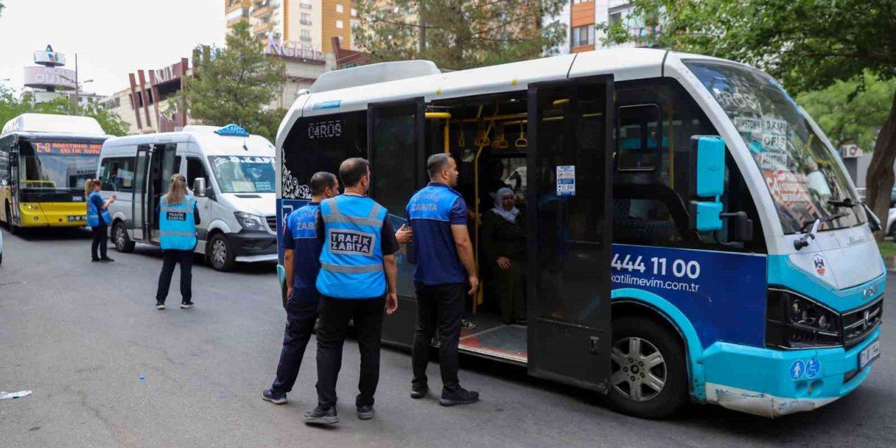 Toplu taşıma araçlarına yönelik denetimler devam ediyor