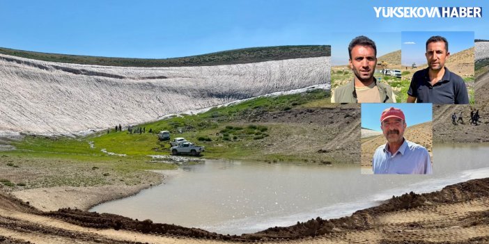 Yüksekova’da yayla üreticilerinin 40 yıllık su sorunu yapay göletle çözülüyor