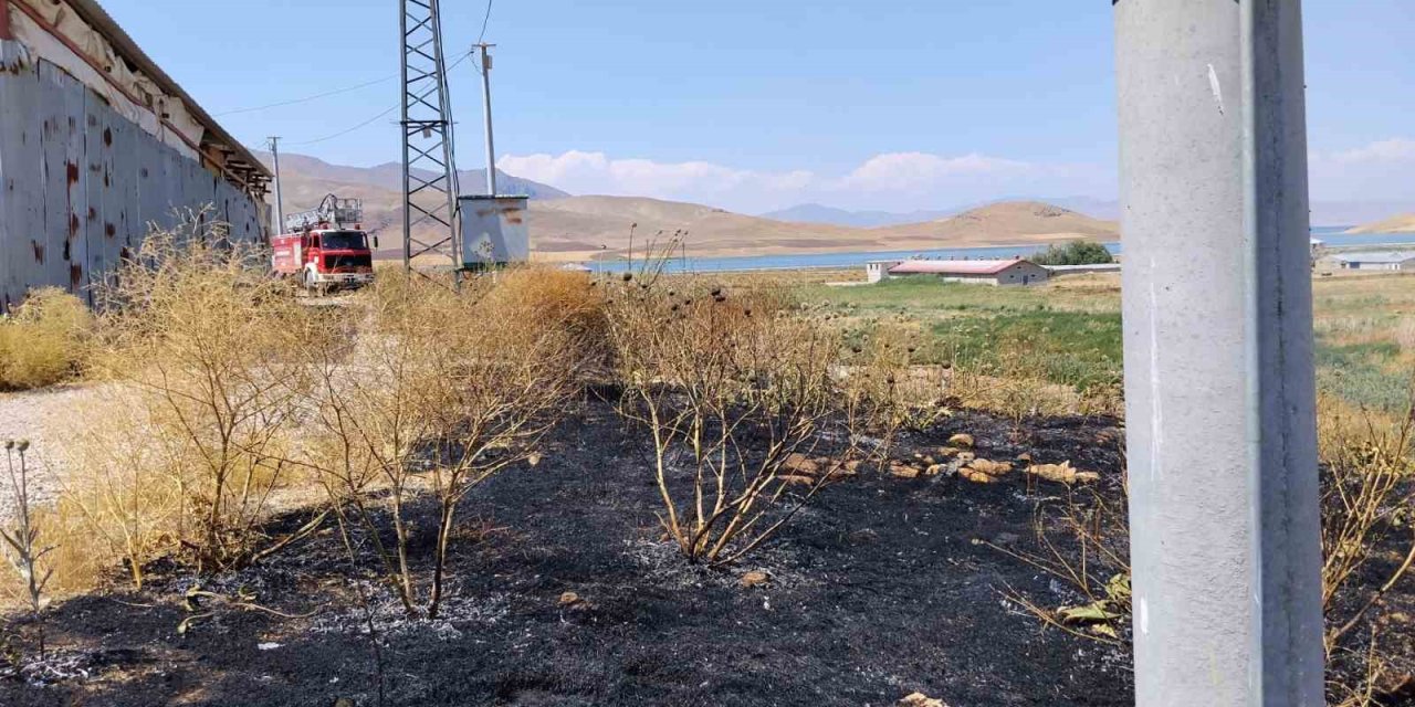 Van’da anız yangını