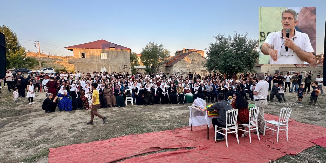 İmralı Sekreteryası Çetin Arkaş Yüksekova’da halkla buluştu