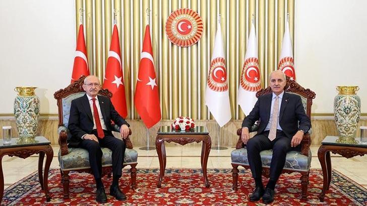 TBMM Başkanı Kurtulmuş, Kılıçdaroğlu ile görüştü