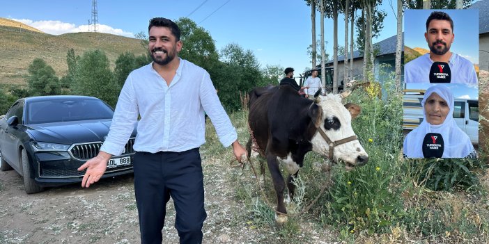 Yüksekova’da ineği telef olan Özbek ailesine Onur Akman’dan destek