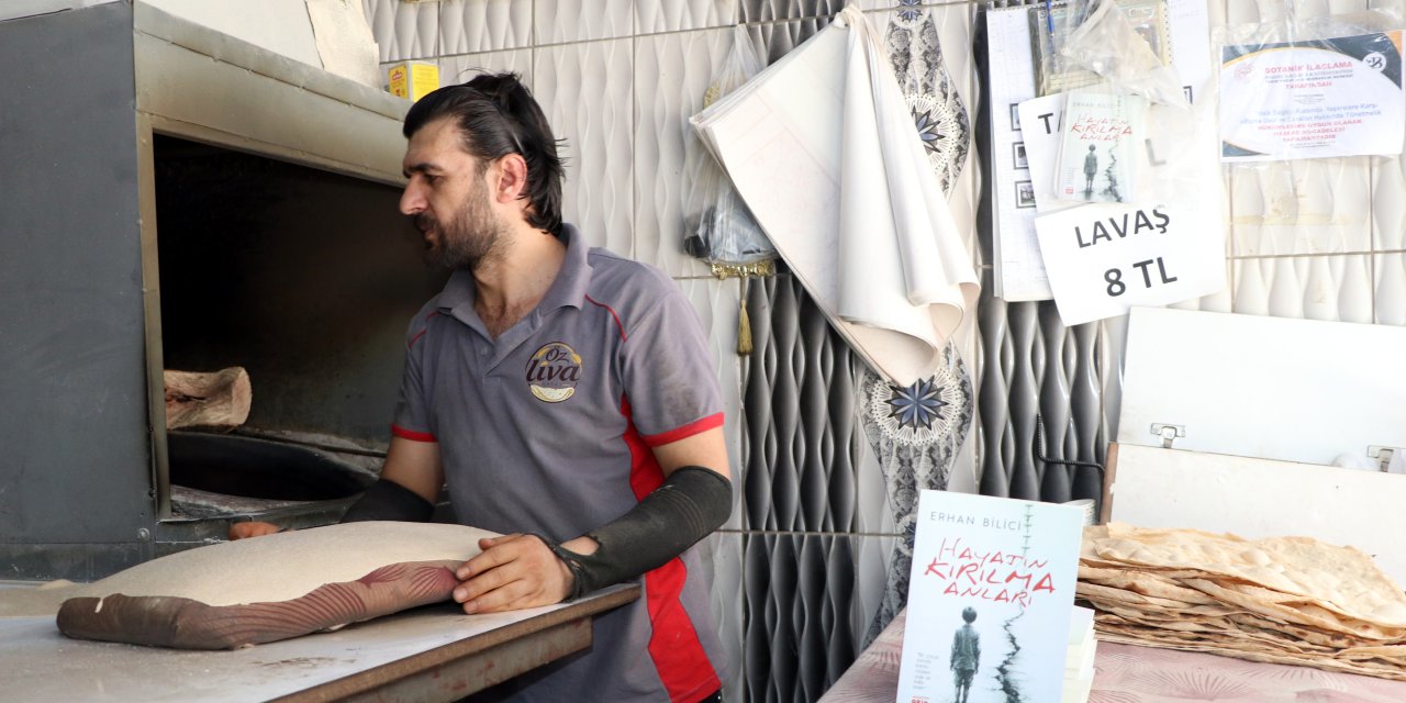 Lavaş ekmek üretirken çocukluk hayali olan romanı yazdı