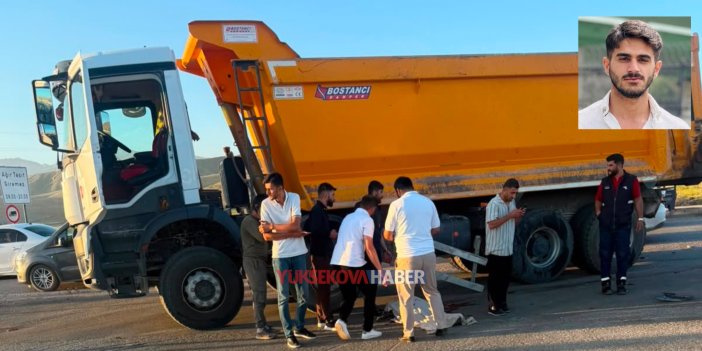 Yüksekova’da kamyon ile motosiklet çarpıştı: Motosiklet sürücüsü öldü