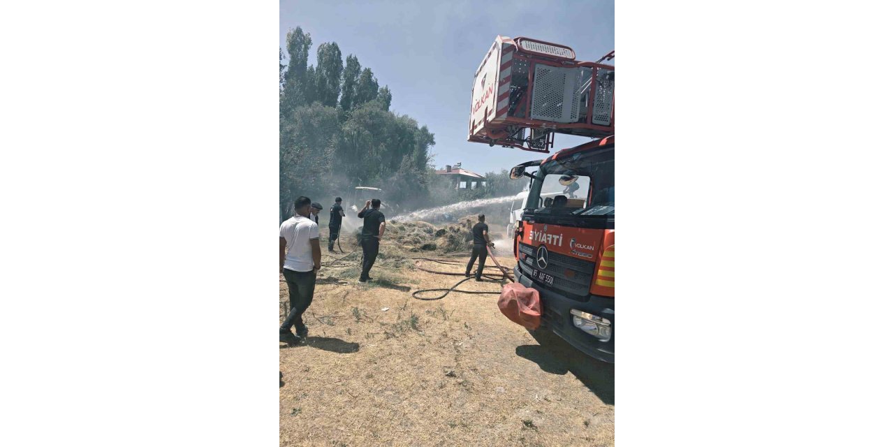 Van’da ot yangını çıktı