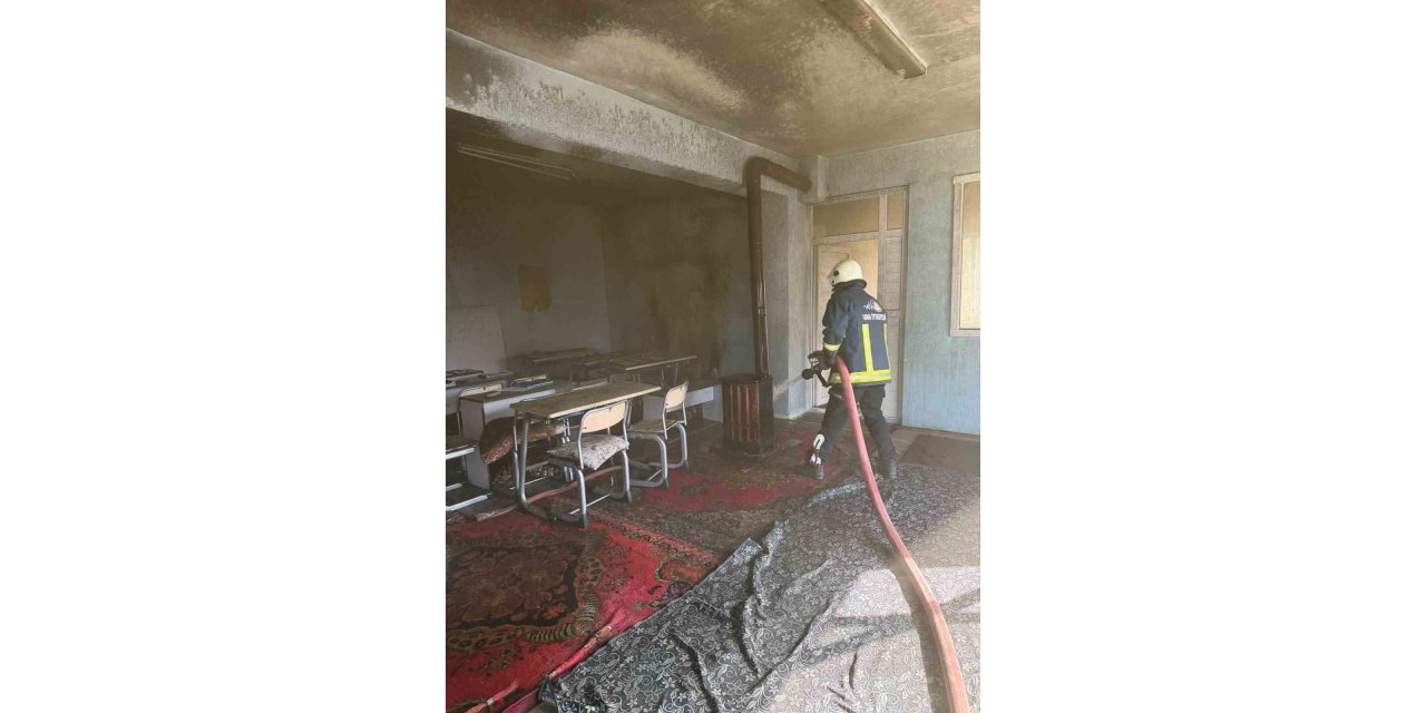 Van’da Kur’an kursunda yangın çıktı