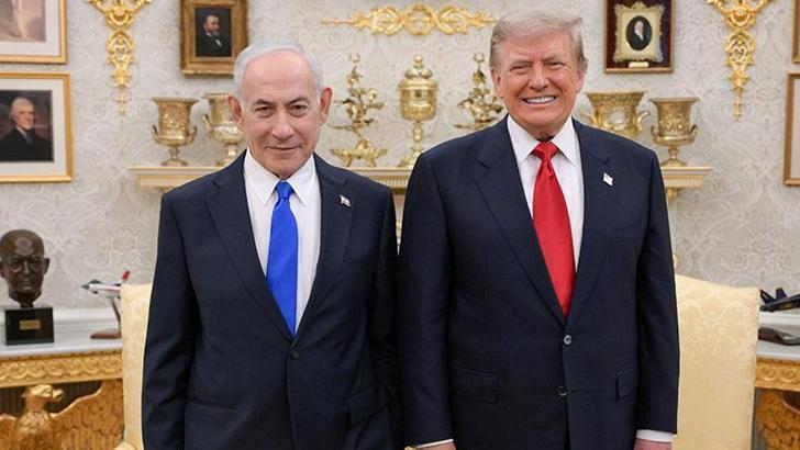 Trump, Netanyahu ile Beyaz Saray'da bir araya geldi