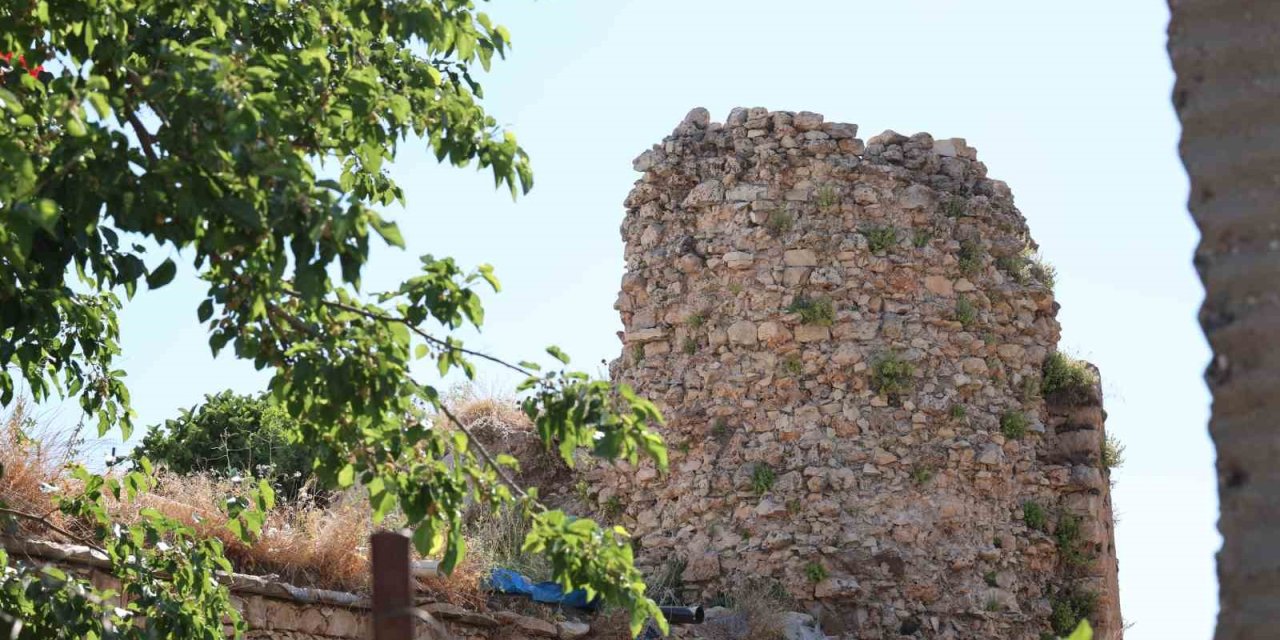 Asırlık Boşat Kalesi’ndeki kayaya oyulmuş figürler dikkat çekiyor