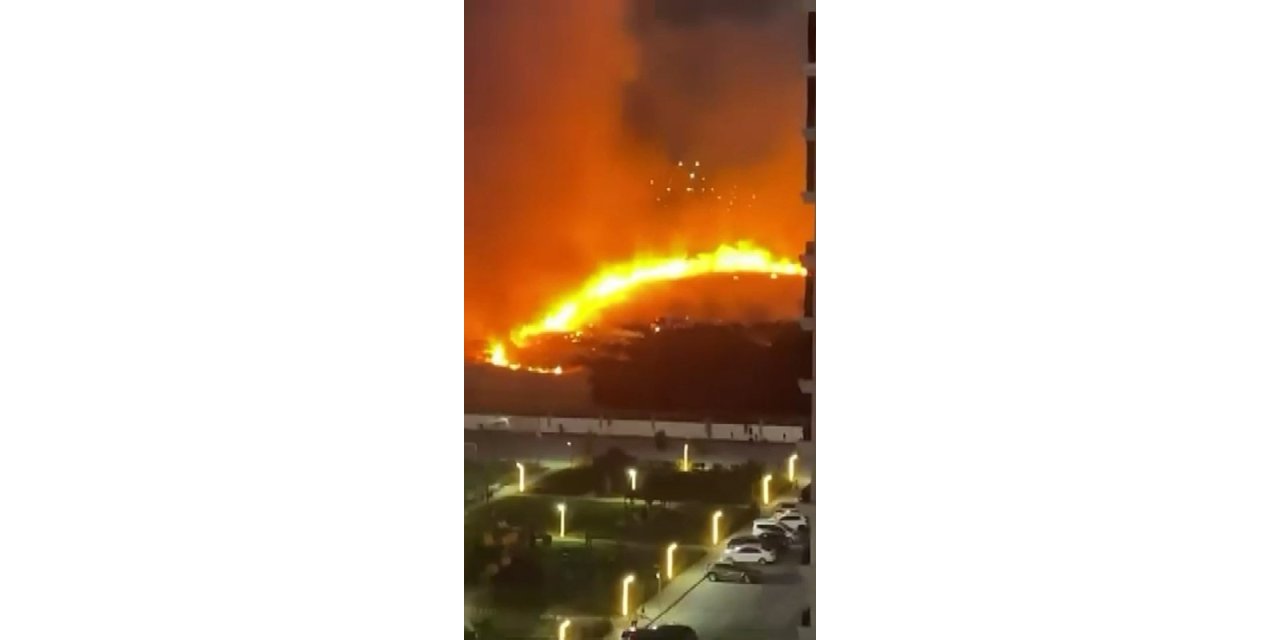 Diyarbakır’da yangın geceyi gündüze çevirdi