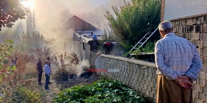 Yüksekova’da evin odunluğunda yangın çıktı: 5 kişi dumandan etkilendi