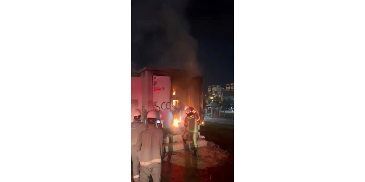 Aşırı yüklenme, trafoyu alevlere teslim etti