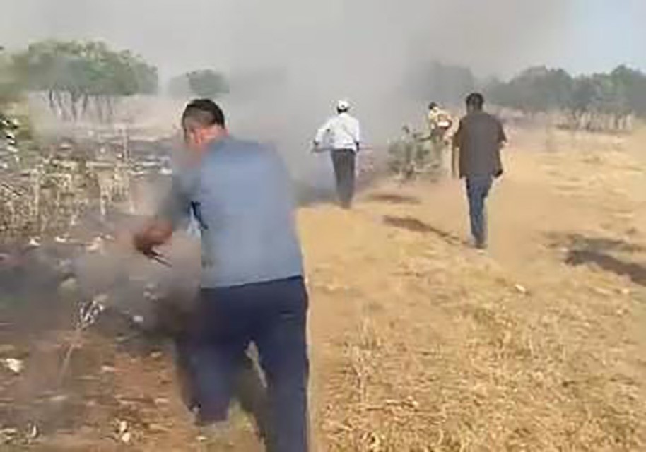 Diyarbakır’da ağaçlık alanda yangın çıktı