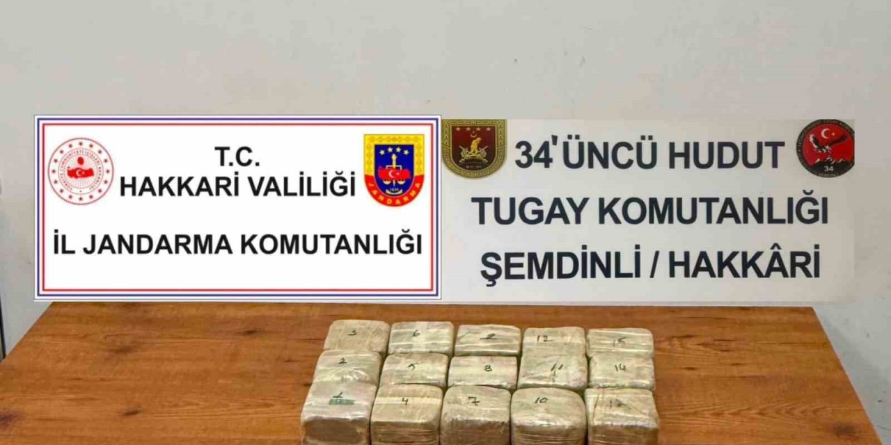 Şemdinli'de 7 kilo 720 gram eroin ele geçirildi