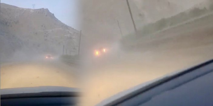 Hakkari-Yüksekova yolunda toz ve yol güvenliği tepkisi