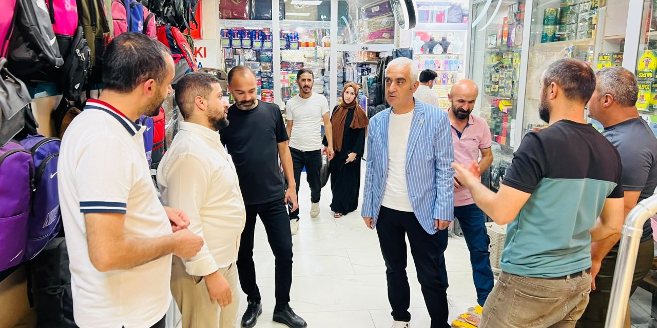 İrfan Sarı, İran Pasajı esnafını ziyaret etti