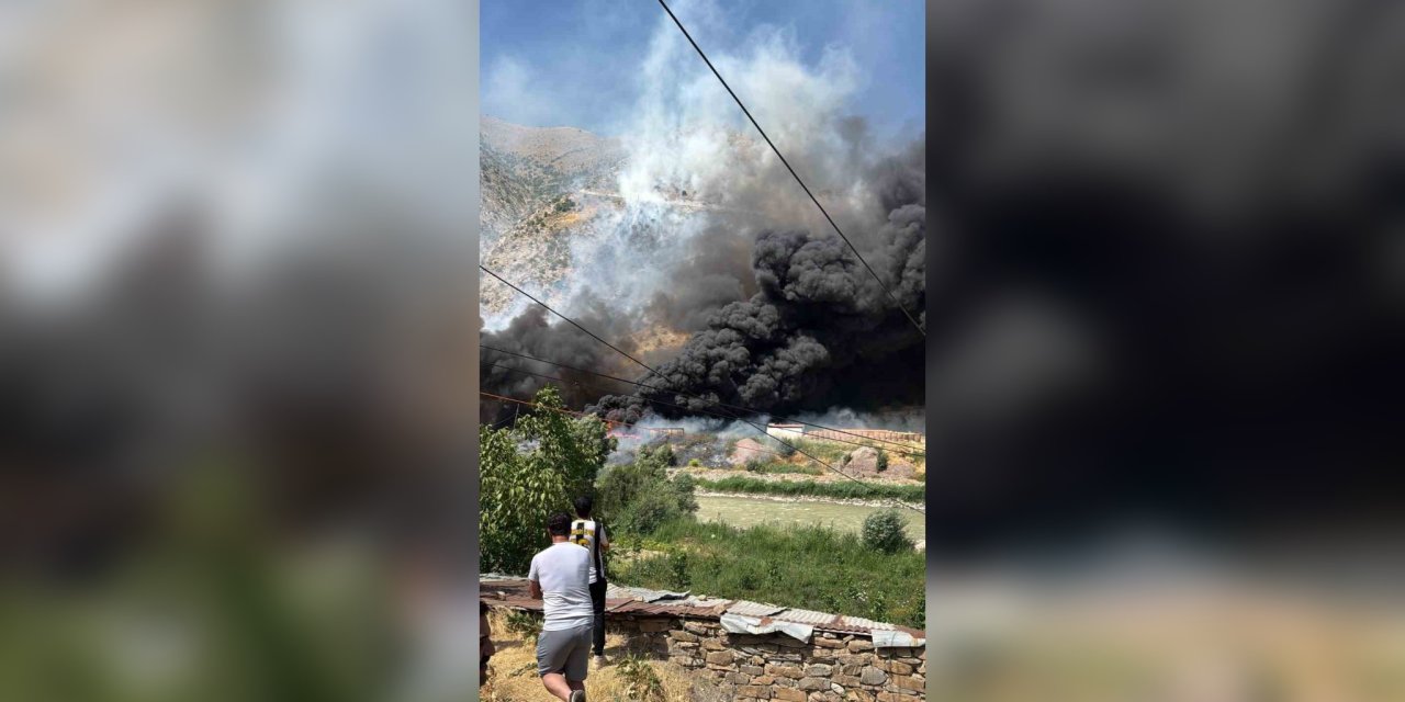 Hakkari’de yangın paniği