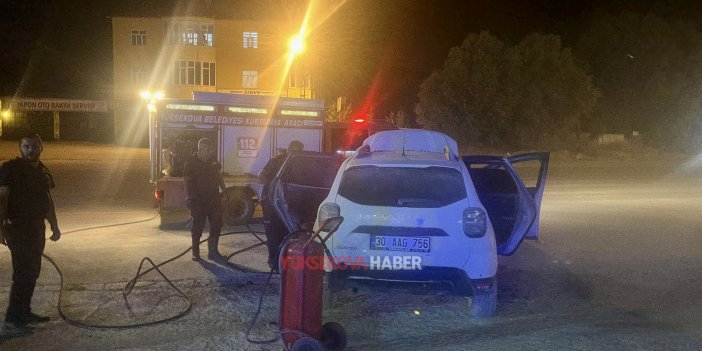 Yüksekova’da yakıt aldıktan sonra otomobilde patlama: 3 yaralı