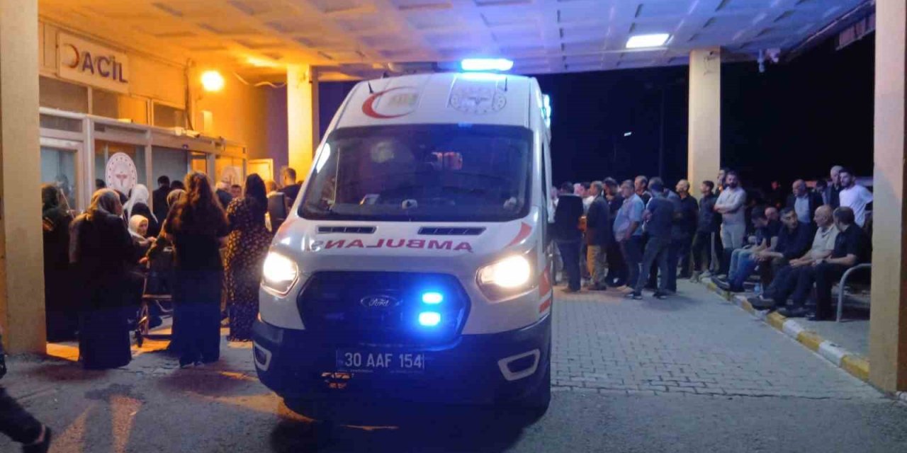 Yanan otomobilde yaralanan 2 çocuk Van’a sevk edildi