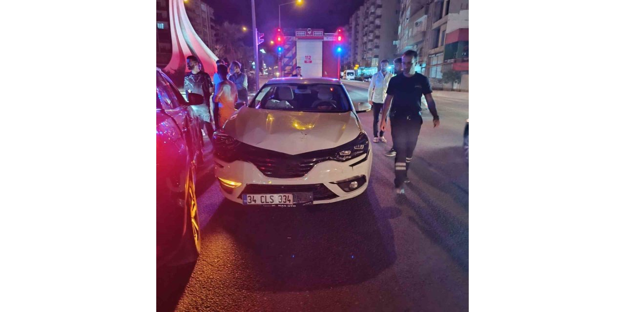 Mardin’de otomobillerin çarpıştığı kazada maddi hasar oluştu