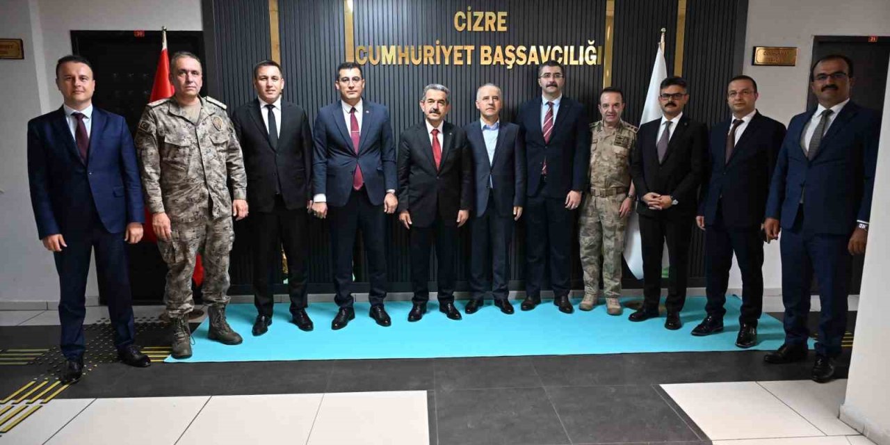 Şırnak Valisi Ekici, Cizre Cumhuriyet Başsavcısı Köroğlu ile buluştu