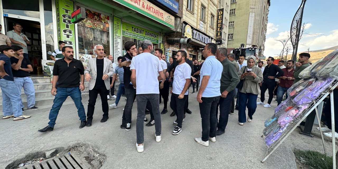 Yüksekova’da doğalgaz çalışması gerginliği