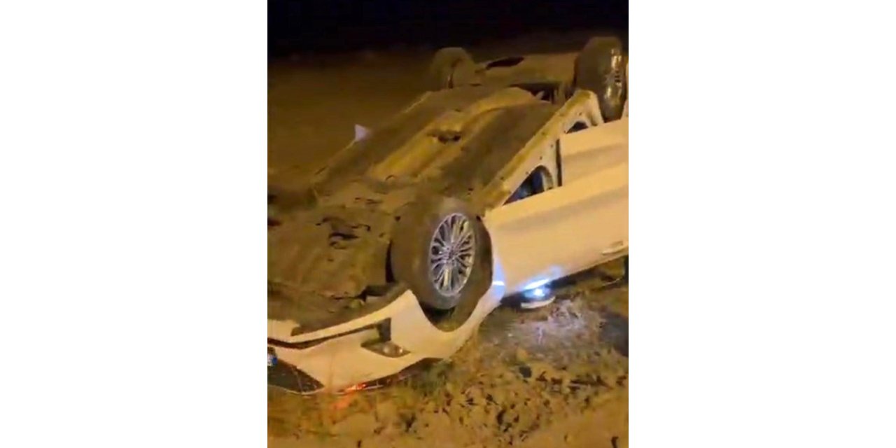 Diyarbakır’da otomobil takla attı: 1 yaralı