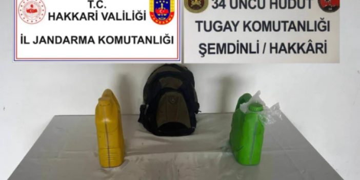 Şemdinli’de uyuşturucu operasyonu: 7 kilo 393 gram sıvı metamfetamin ele geçirildi
