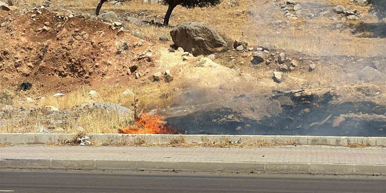 Şırnak’ta yol kenarında çıkan yangın büyümeden kontrol altına alındı