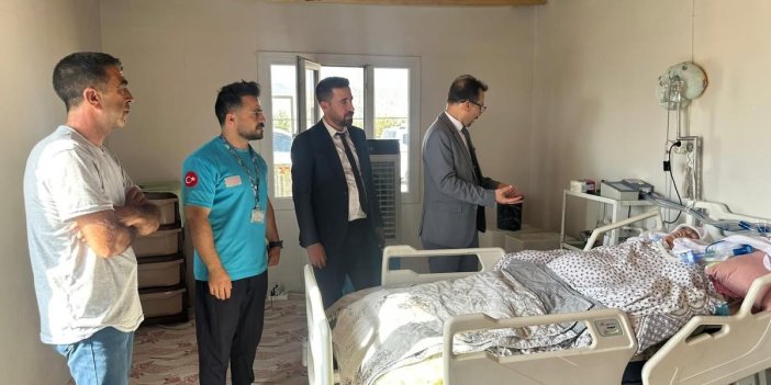Cizre’de başhekimler evde sağlık hizmetlerinden yaralanan hastaları ziyaret etti