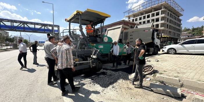Esenyurt ve Esentepe mahallelerini bağlayan yolda asfalt çalışması başladı