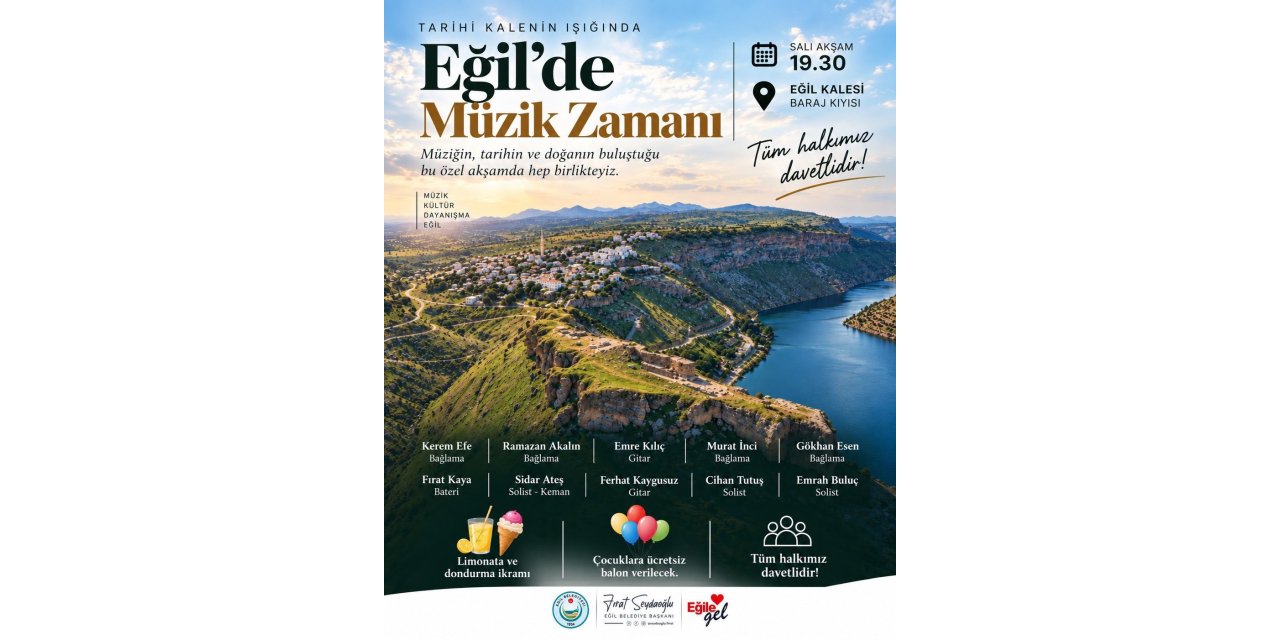 Eğil Kalesinde müzik şöleni yapılacak