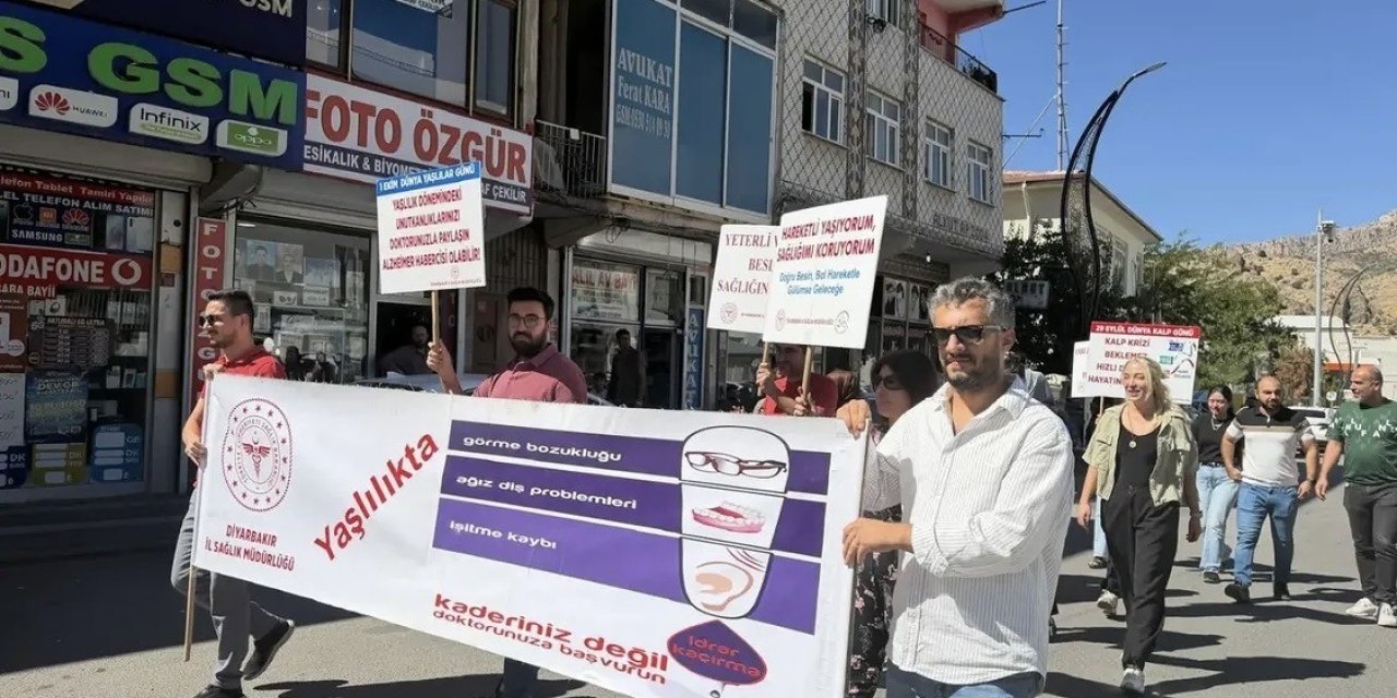 Diyarbakır'da obezite için yürüdüler