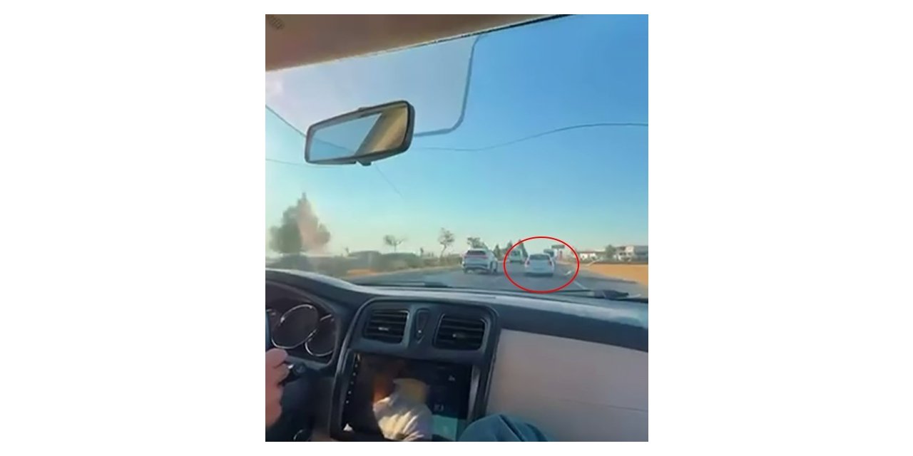 Diyarbakır'da makas atan sürücü trafiği tehlikeye attı