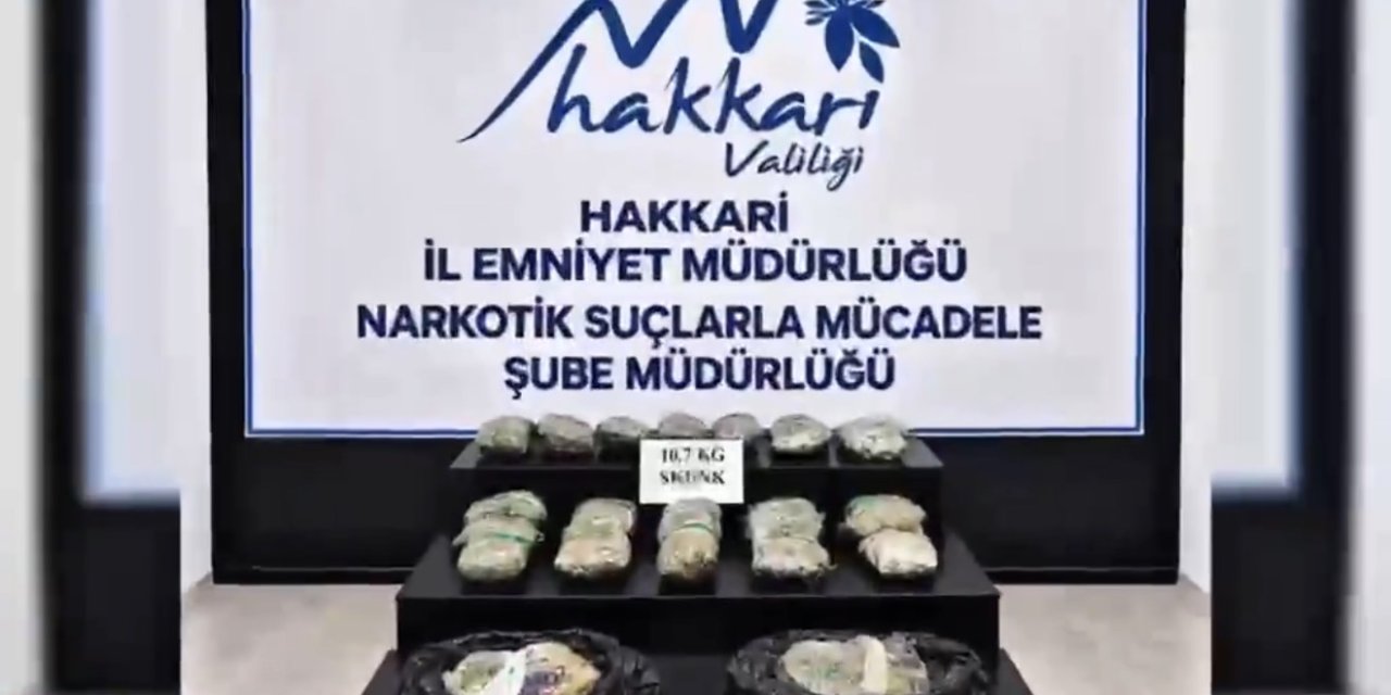 Hakkari ve Yüksekova'da uyuşturucu operasyonu: 9 kişi tutuklandı