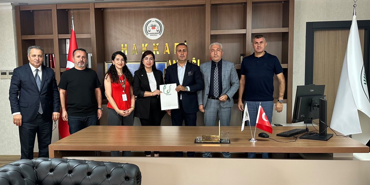 Yeşilay Hakkari Şubesi’nden Hakkari Barosu’na ziyaret