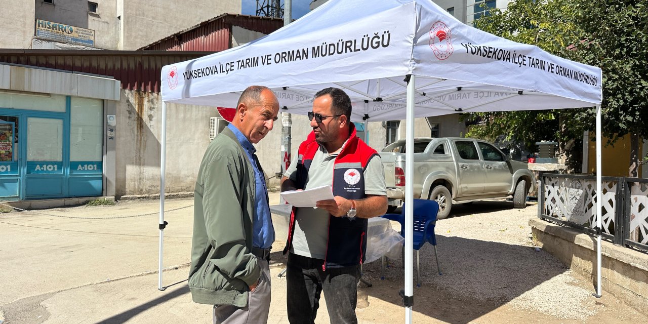 Yüksekova’da şap hastalığına karşı bilgilendirme yapıldı