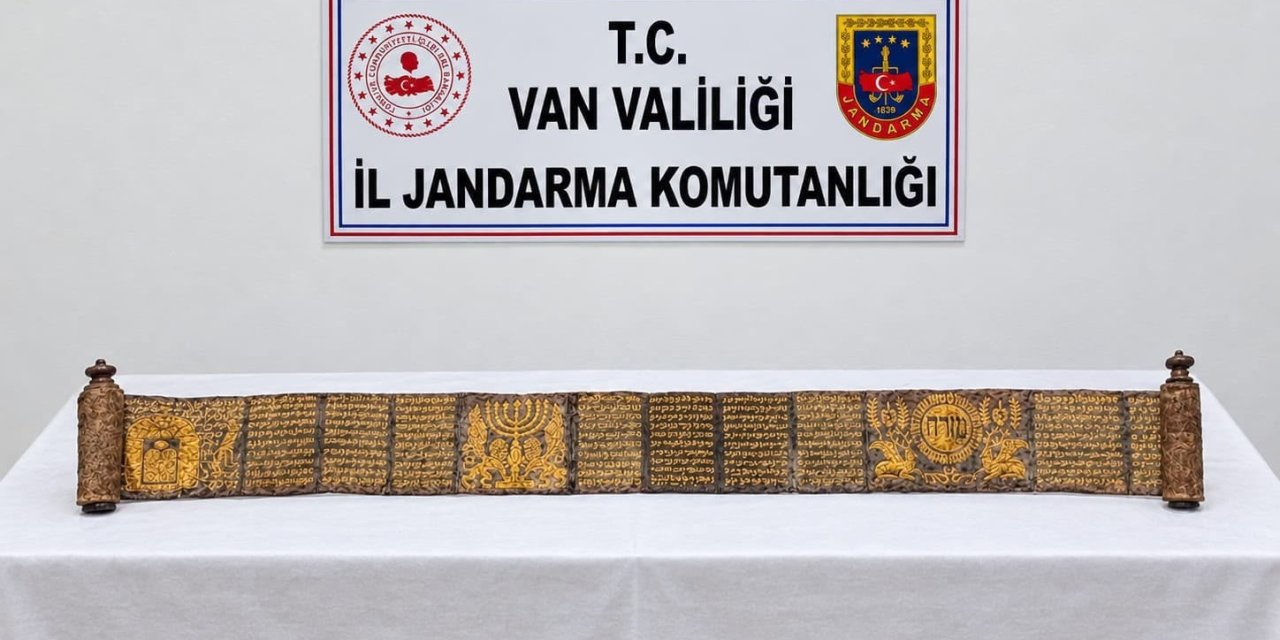 Van’da jandarmadan tarihi eser operasyonu