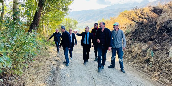 Büyükçiftlik’te genişletilen 3 kilometrelik yol seneye asfaltlanacak