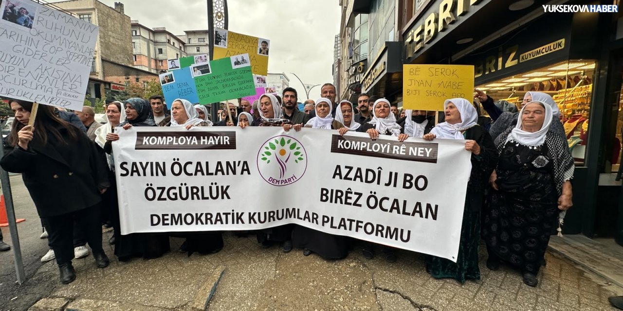 Yüksekova’da 9 Ekim yürüyüşü düzenlendi