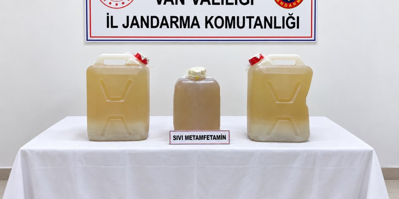 Van’da 34 kilo sıvı metamfetamin ele geçirildi