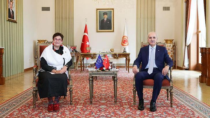 Kurtulmuş, Avrupa Konseyi Parlamenterler Meclisi Başkanı Bayr ile görüştü