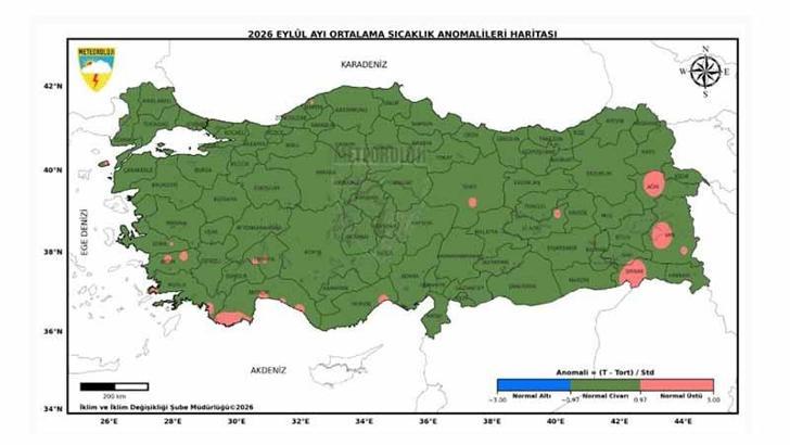 56 yılın en sıcak 13’üncü eylül ayı yaşandı