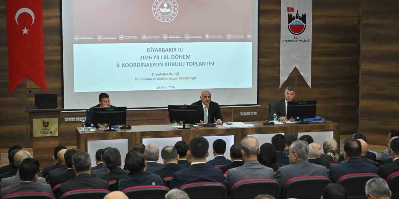 Diyarbakır’da 2026 yılı 3. dönem İl Koordinasyon Kurulu toplantısı