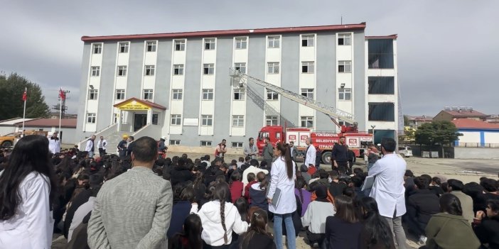 Yüksekova’da yangın tatbikatı