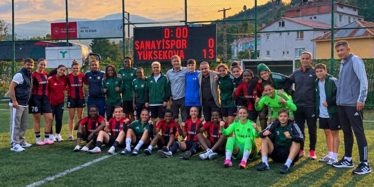 Yüksekova Spor’dan deplasmanda 13 gollü galibiyet
